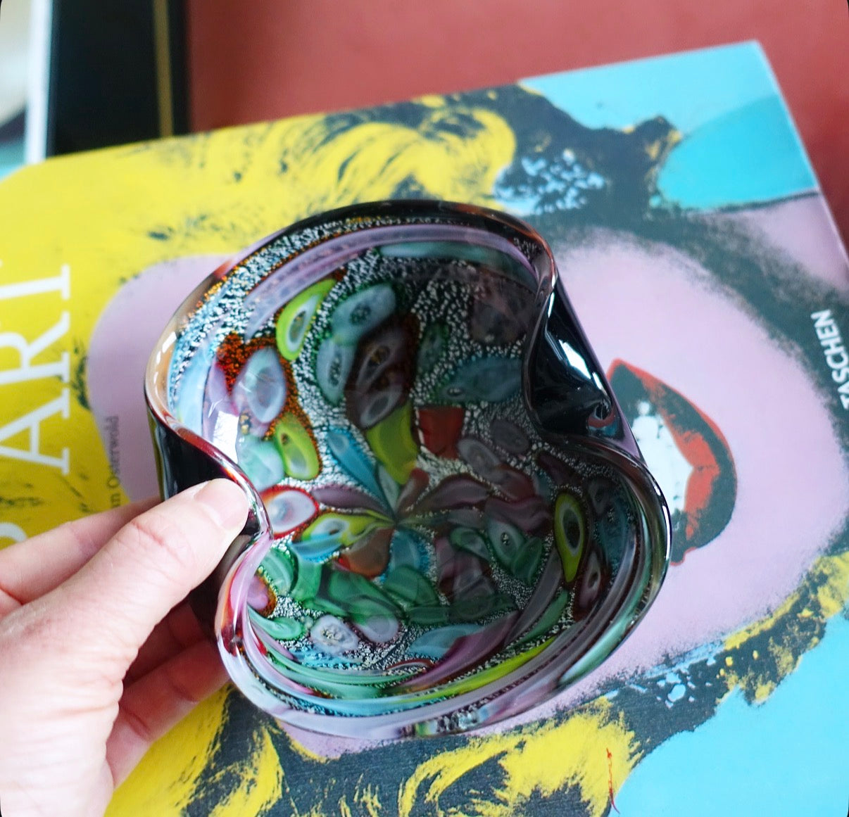 Small Bizantino Murano glass dish