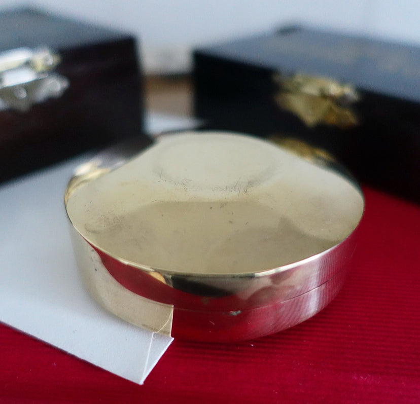 Brass aspirin pill box/paperweight