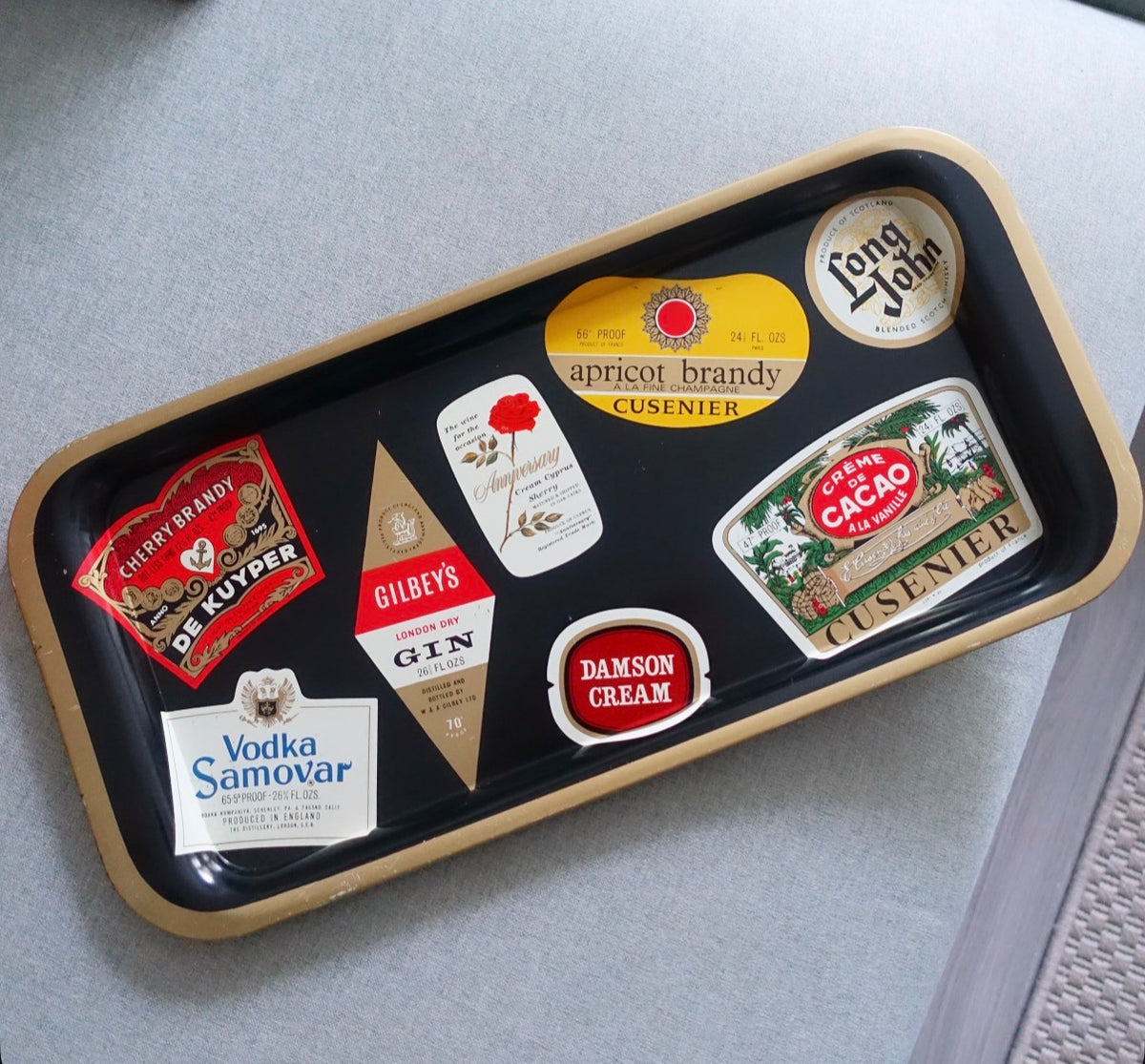 Vintage bar tray