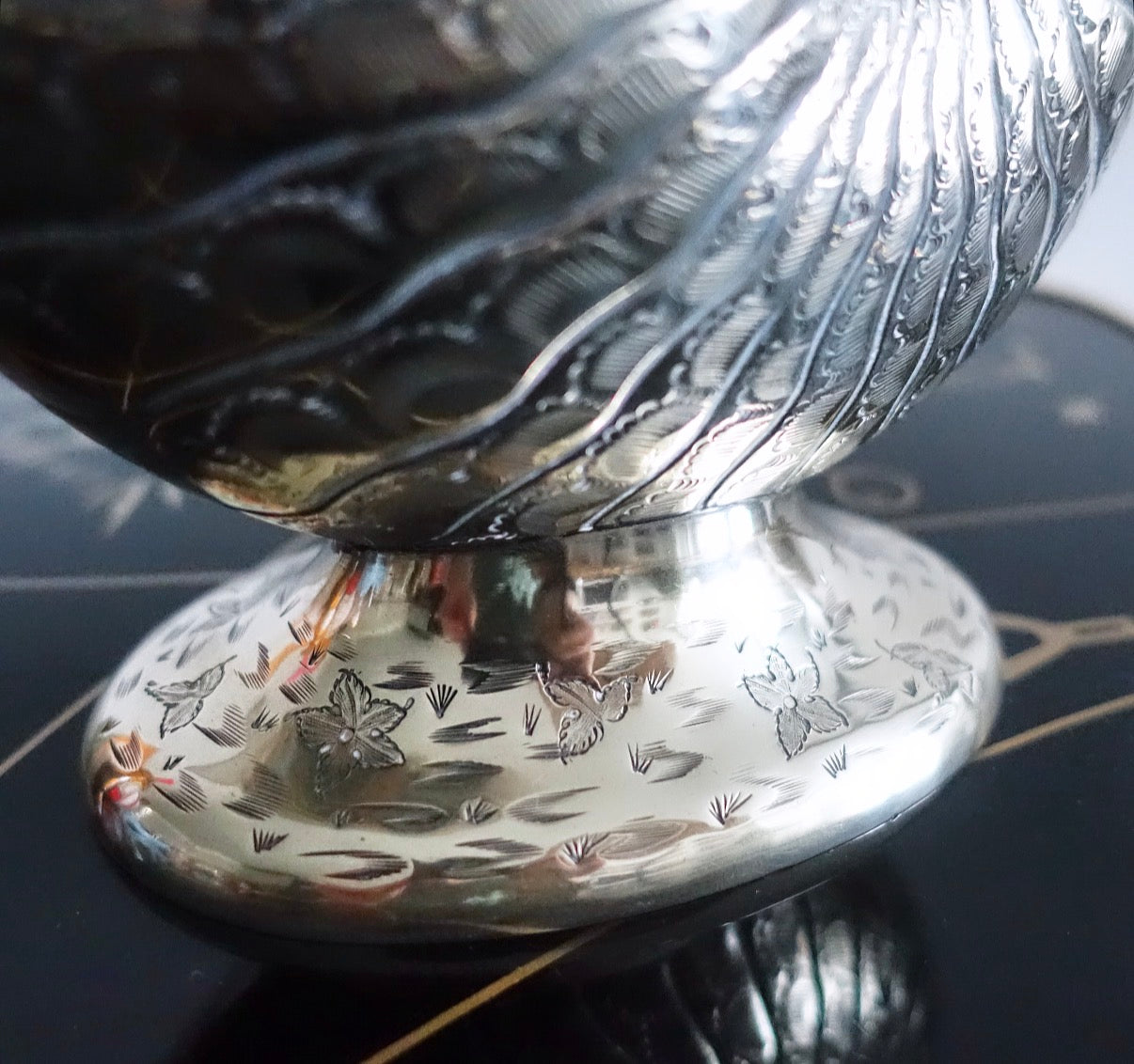 Brass nautilus shell