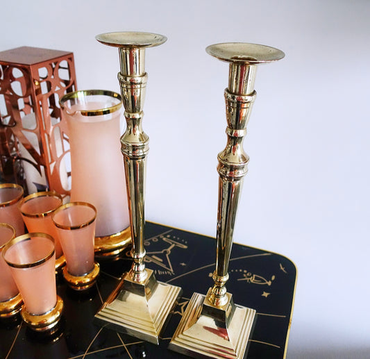 XL Brass Candlesticks