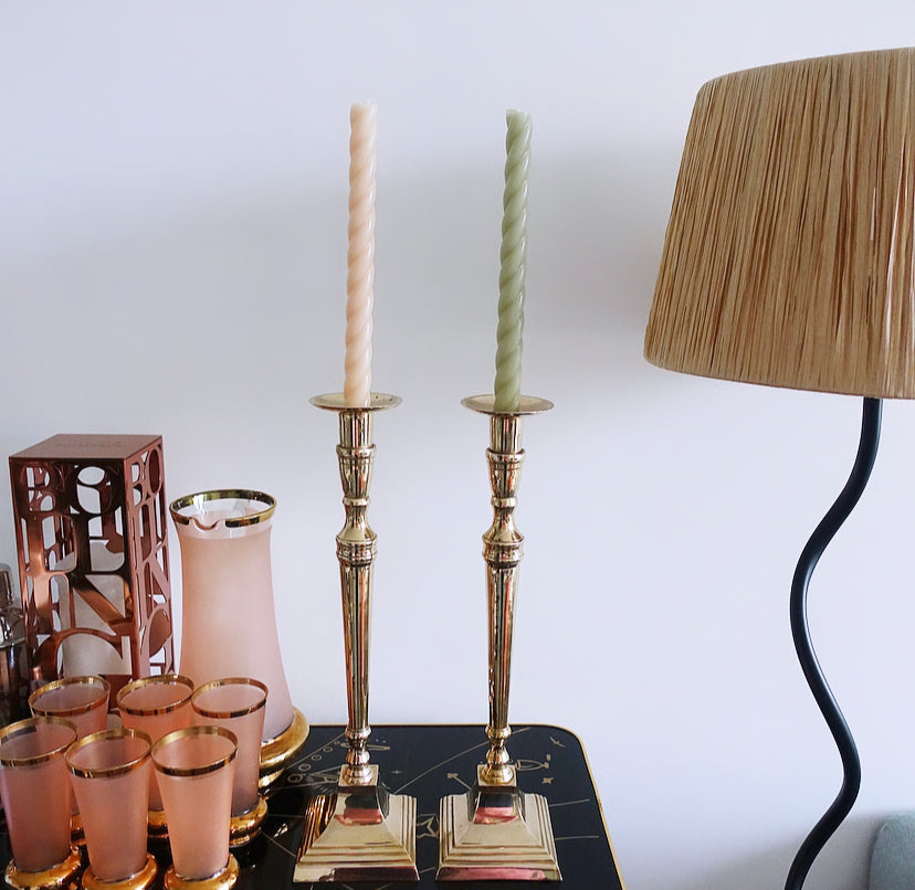 XL Brass Candlesticks