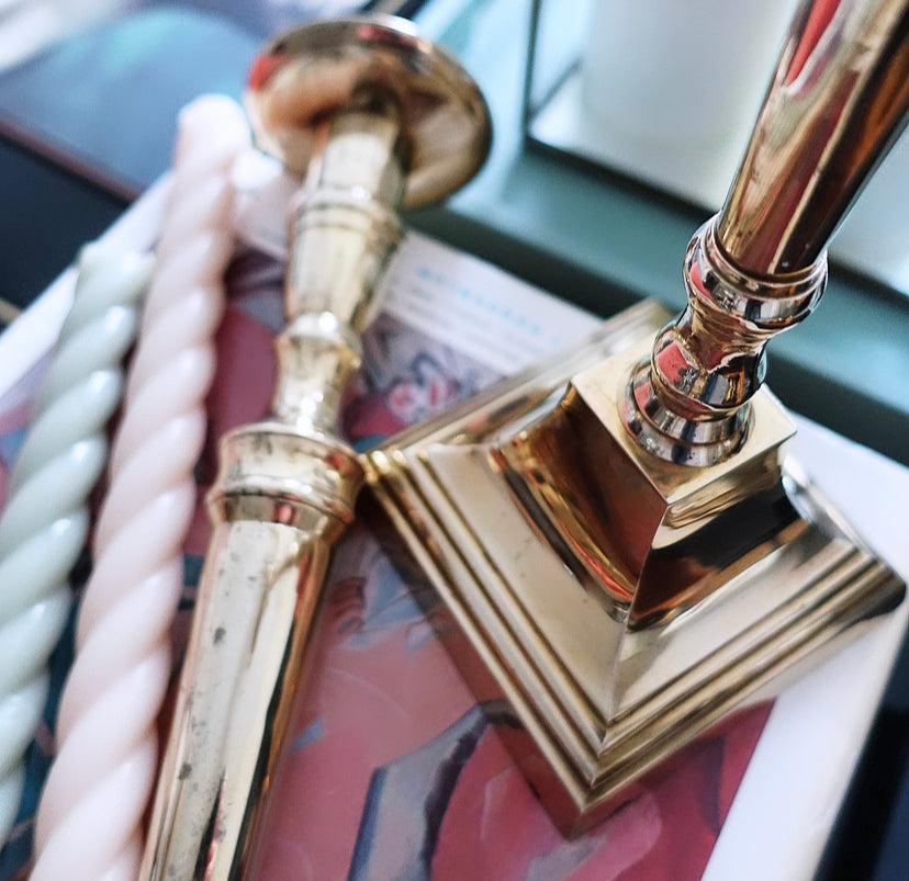 XL Brass Candlesticks